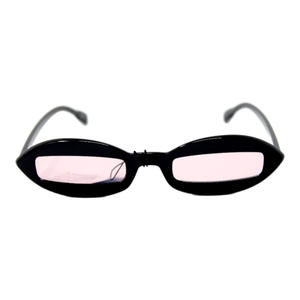 Sunglasses Fashion UV400 Protection Women Black Frame Pink Lens